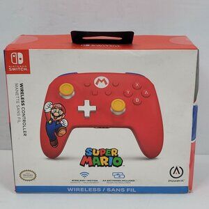 Nintendo Switch Wireless Controller Mario Red By PowerA NEW